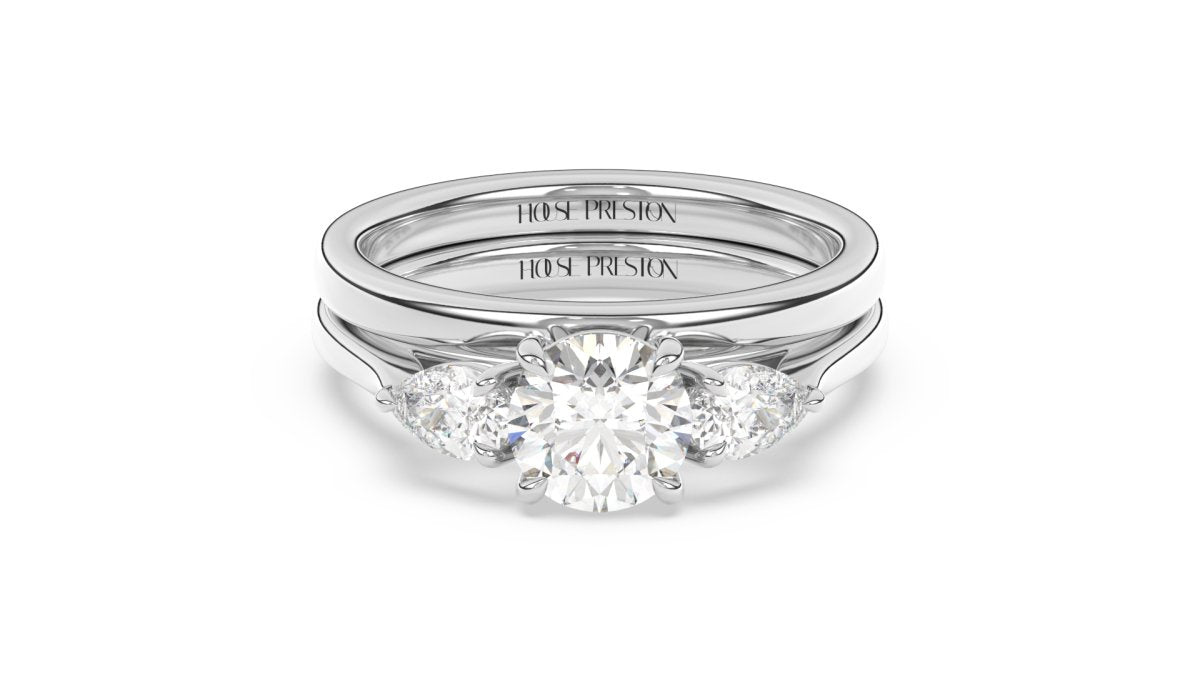 Rings 2mm Traditional Comfort Fit Wedding Band in White Gold - HOUSE PRESTON