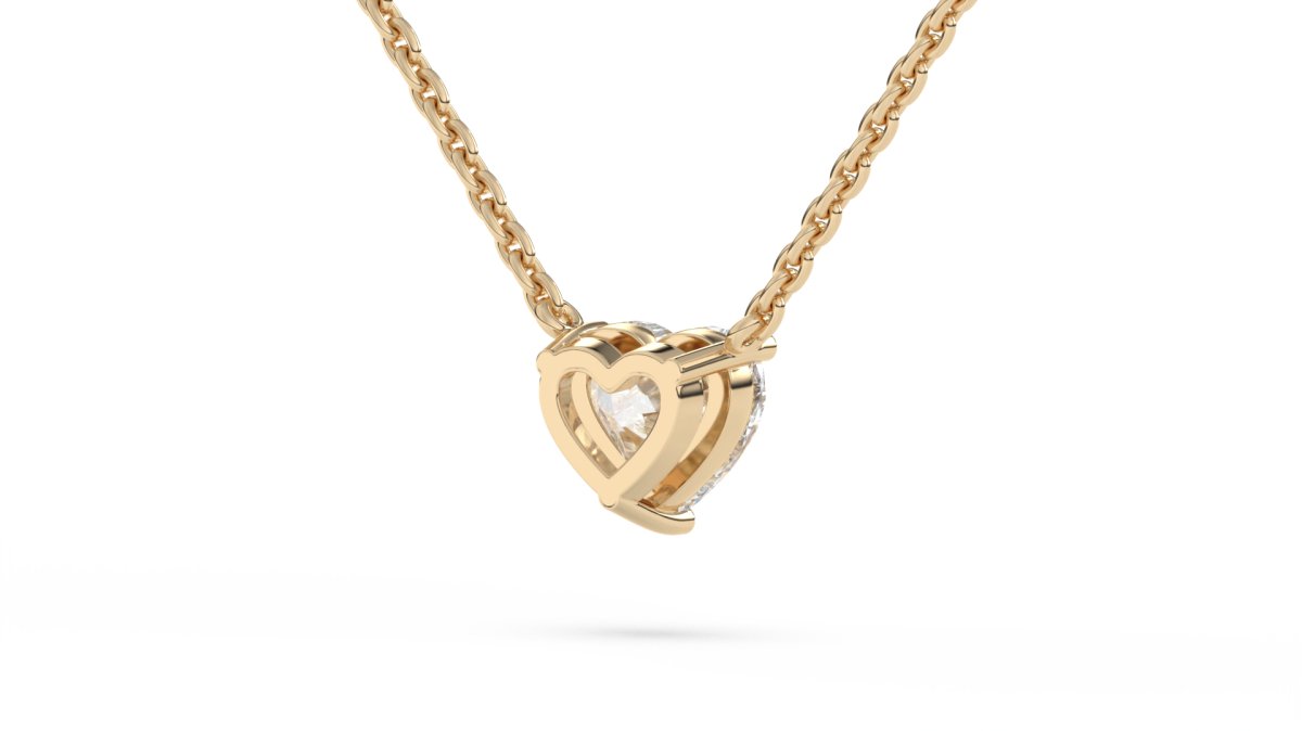 Necklaces Chelsea Heart Necklace in Yellow Gold - HOUSE PRESTON
